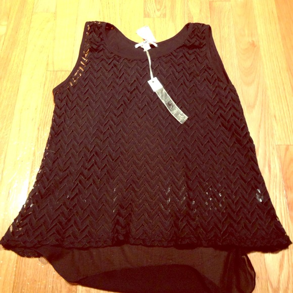 Ya Los Angeles black see through top