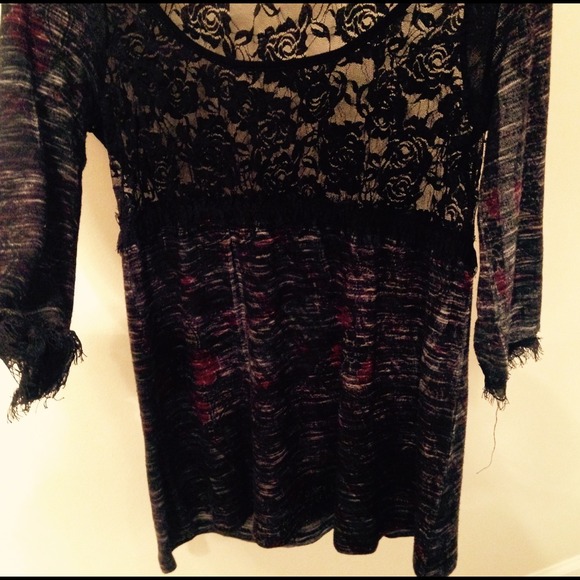 Vintage inspired black top