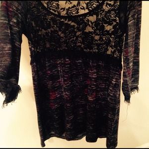 Vintage inspired black top
