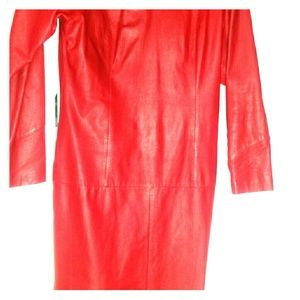 Genuine leather dress