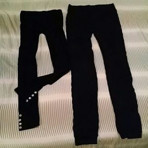2 pair bundle black leggings