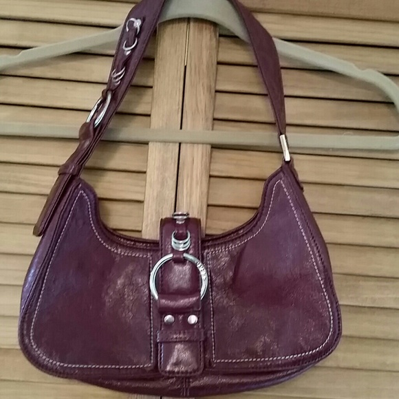 Guess small red bag..silver hardware details