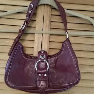 Guess small red bag..silver hardware details