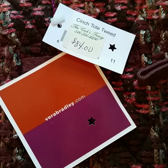 ☆REDUCED Vera Bradley tote NWT...deep purple hues - Picture 4 of 4