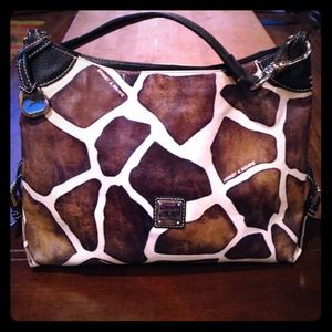 Dooney & Bourke giraffe print hobo