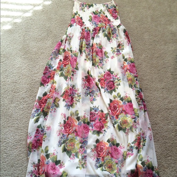 🎊Cyber Sale🎊 Floral tub top Maxi Dress