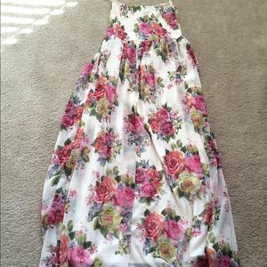 🎊Cyber Sale🎊 Floral tub top Maxi Dress