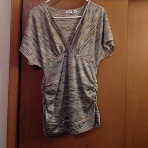 Sold in Bundle - Brown and Blue Top