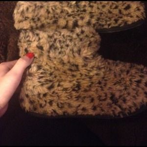 cheetah booties