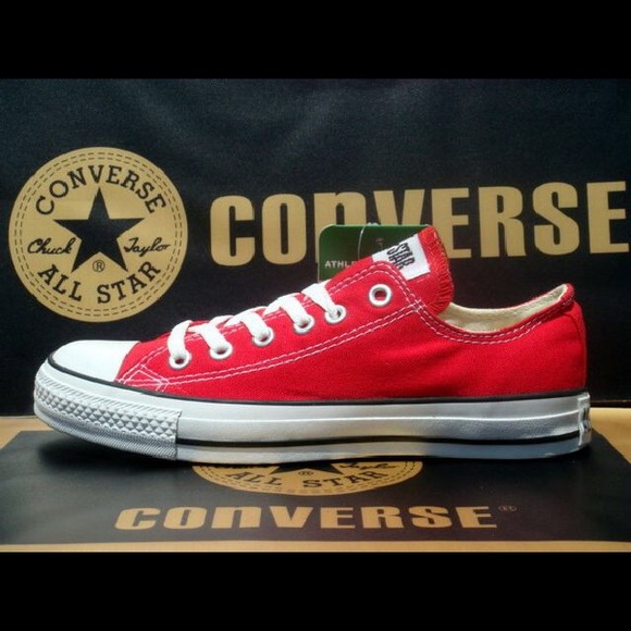 Converse Shoes - Red Lo Top Converse