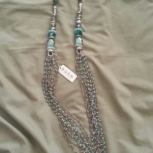 Rush breaded necklace with tags nwt