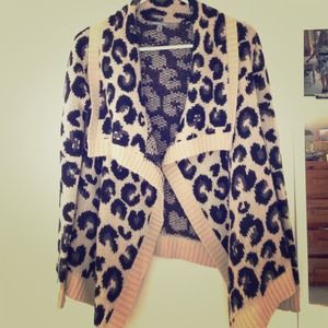 Cheetah Print Cardigan