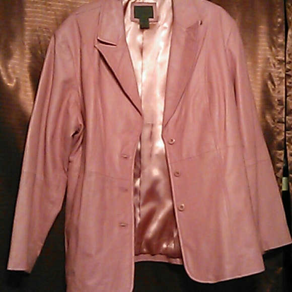Pink Lamb Leather Jacket