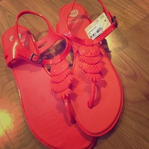 Coral sandals