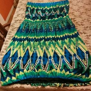 Halter Multi Colored Dress