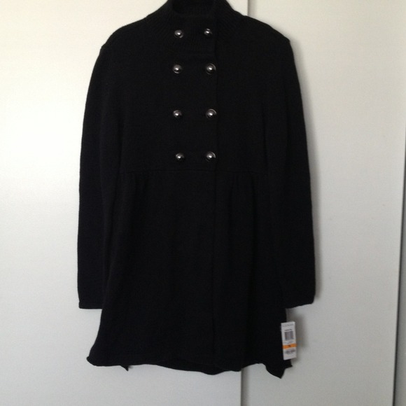 Knit peacoat