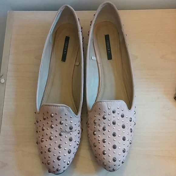 Pink flats