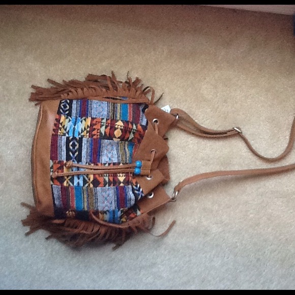 Sold - Printed bucket style purse