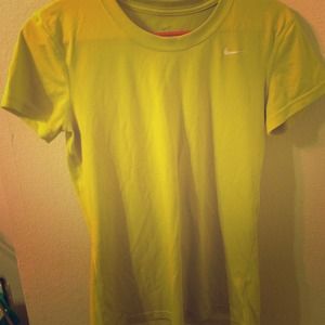 Nike dri fit shirt green