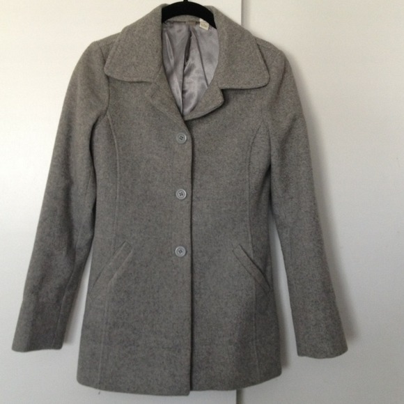 Grey peacoat