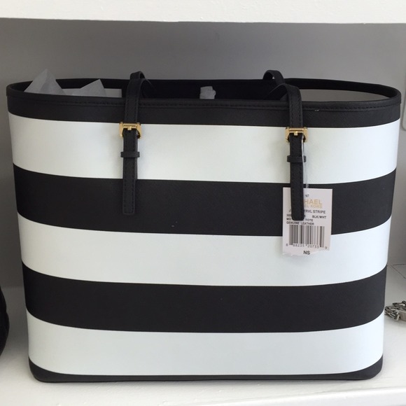 MICHAEL Michael Kors Jet Set Travel Stripe Tote - Picture 3 of 4