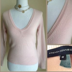 Soft pink cashmere blend sweater