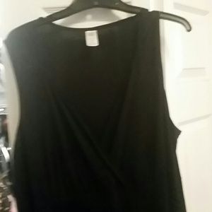 Black dress with tummy control panel