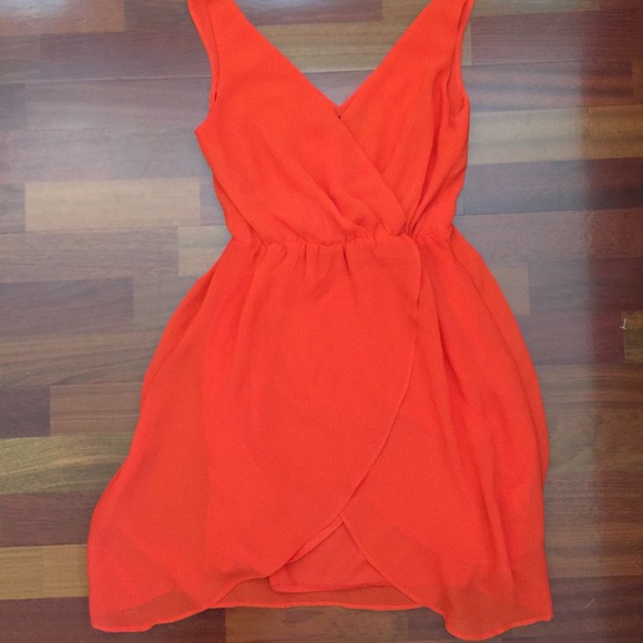H&M Orange tulip dress