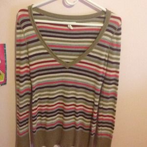 Multi-Color striped sweater