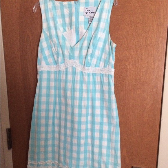 Lilly Pulitzer blue checkered dress