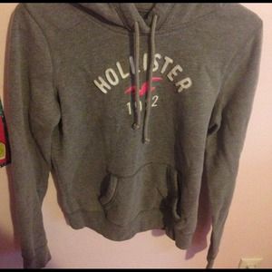 Gray hollister hoodie