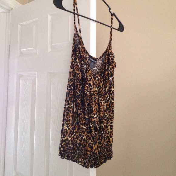 Cheetah print tank top