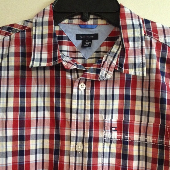 Tommy Hilfiger Boys Plaid Shirt Size XL(20)