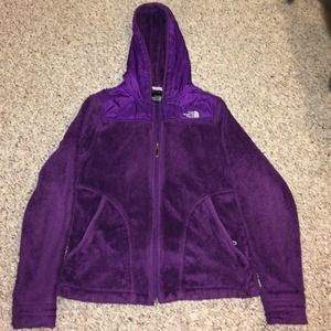 Purple fuzzy northface