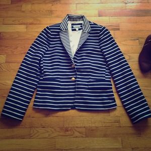 Navy Striped Blazer