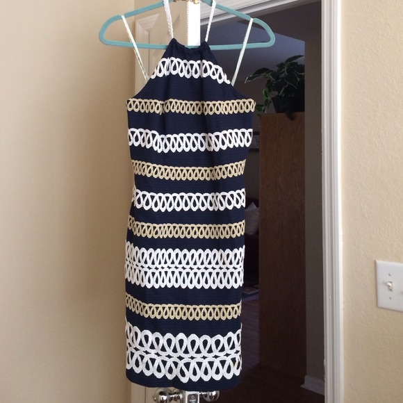 Lily Pulitzer nautical halter dress