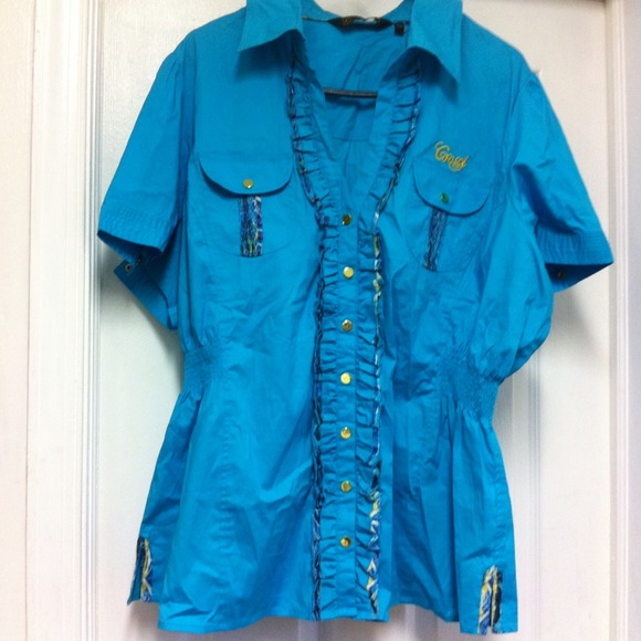 Coogi Button Down Top