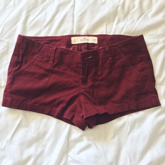 Maroon Shorts//Hollister