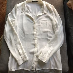 White Trouvé Button Down Blouse