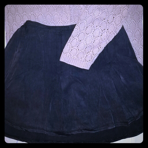 Navy blue skater skirt