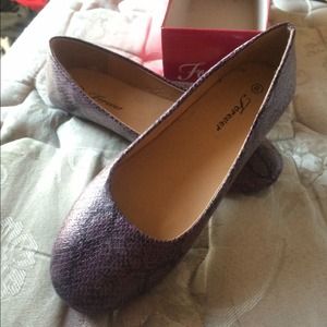 Purple with black Flats!