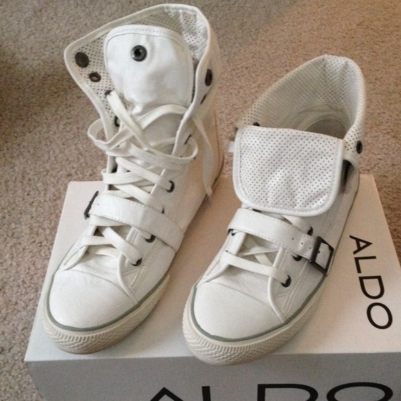 White Aldo Sneakers.