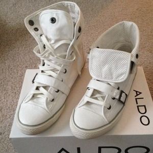 White Aldo Sneakers.