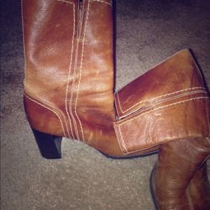 Parade of Shoes Brown Square heel & toe boots