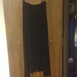 Black maxi skirt