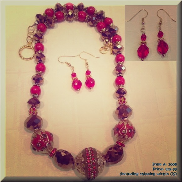 Handmade bead necklace