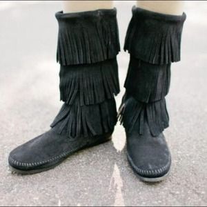 Minnetonka Fringe Boots
