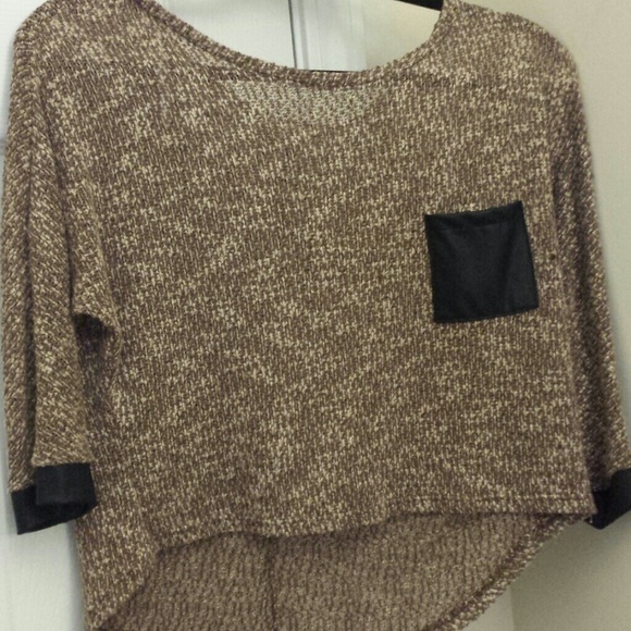 Never Worn, Brown/Black/White From to Low Shirt