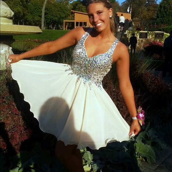 Beaded homecoming dress