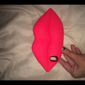 Pink lips phone case!
